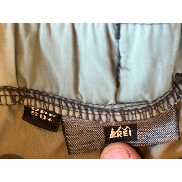 REI Khaki Nylon Wide Leg Hiking Performance Pants to Shorts   Mens Size Large - Picture 3 of 10